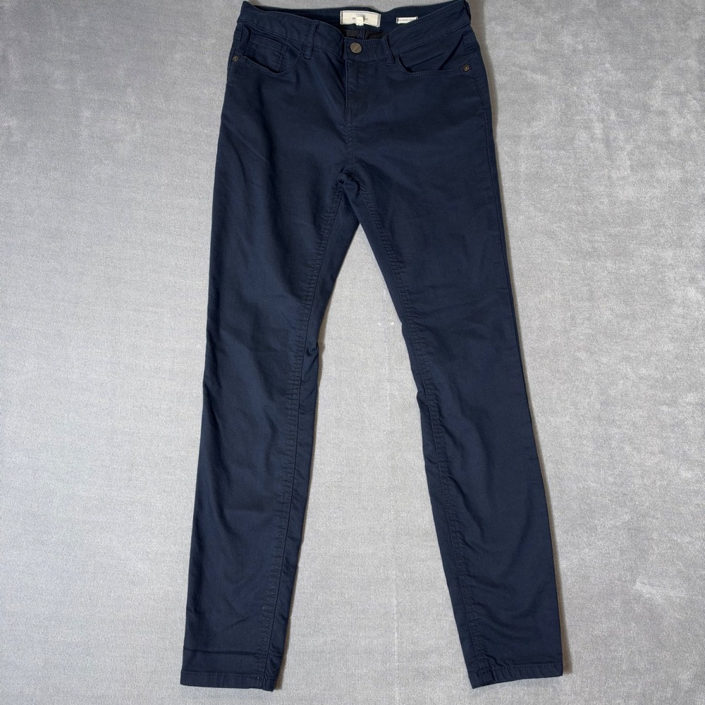 Fat Face Navy Blue Five Pocket Jeggings Slim Fit Stretch Pants USA 6R